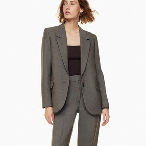 Aritzia Wilfred Generation Blazer XXS in Heather Turner Taupe